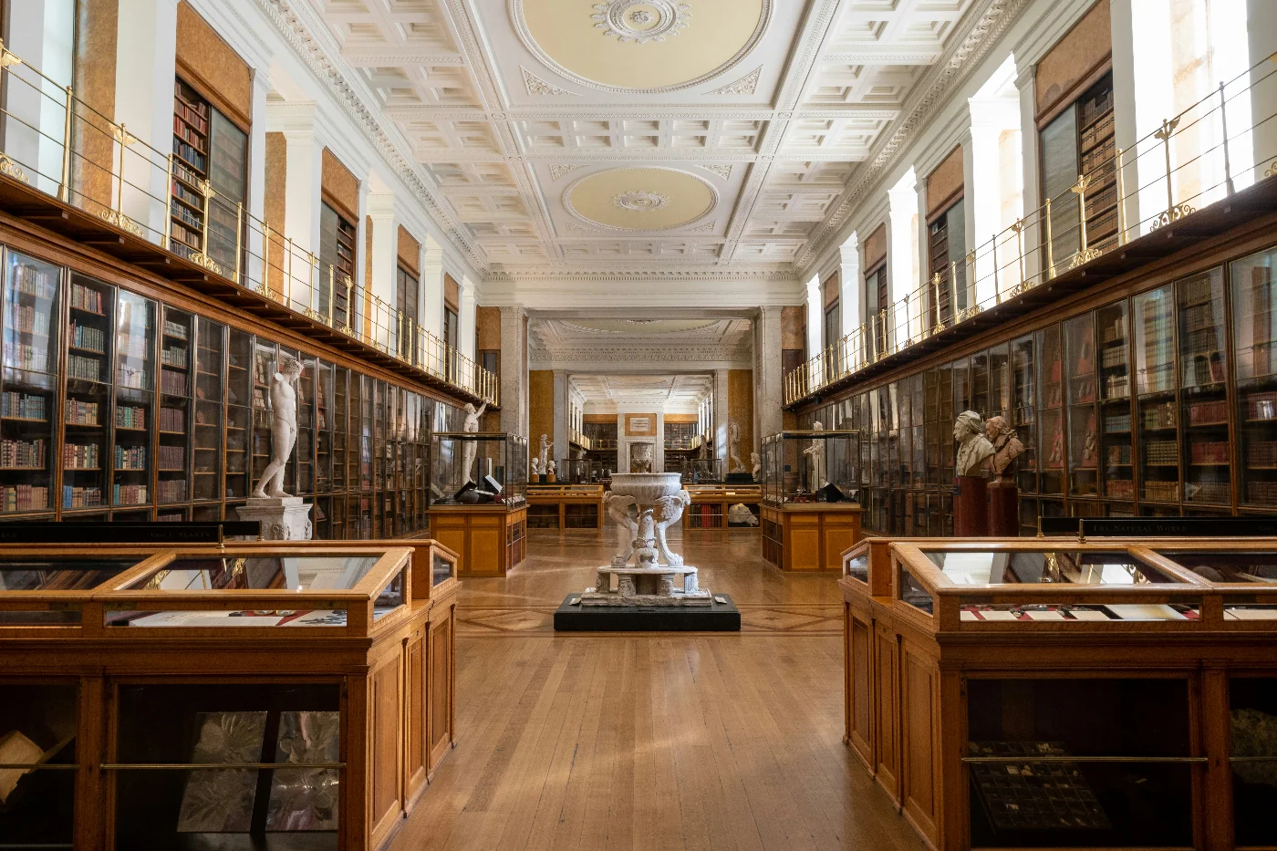 Interior of a historic museum in London