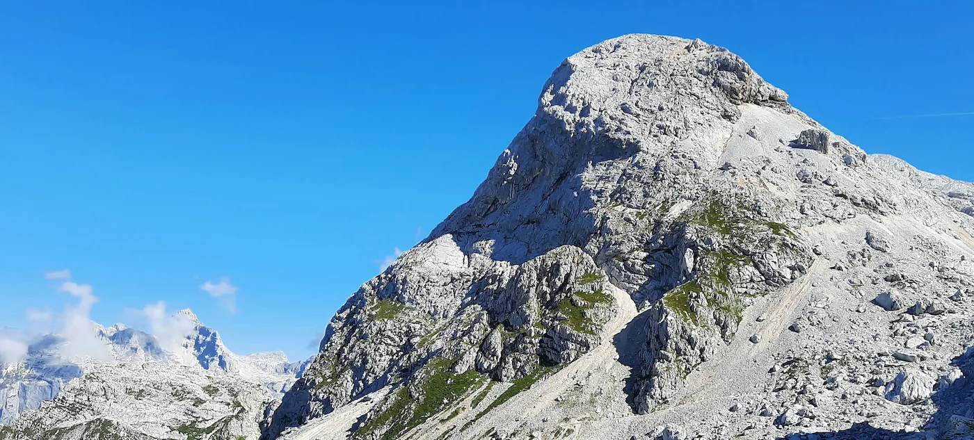 Kanjavec (2,568 m) in the heart of the Julian Alps, Slovenia