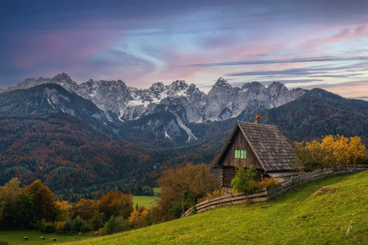Špik Group in the Julian Alps, Slovenia