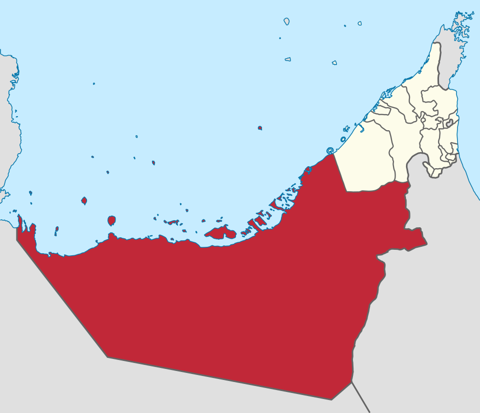 Zemljevid Abu Dhabija