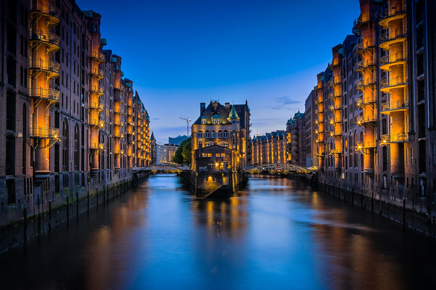 Speicherstadt v Hamburgu
